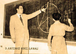 Don Antonio Hernndez Lanau enseando Matemticas