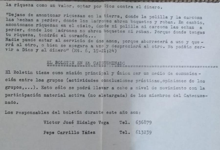 Documento precatecumenado